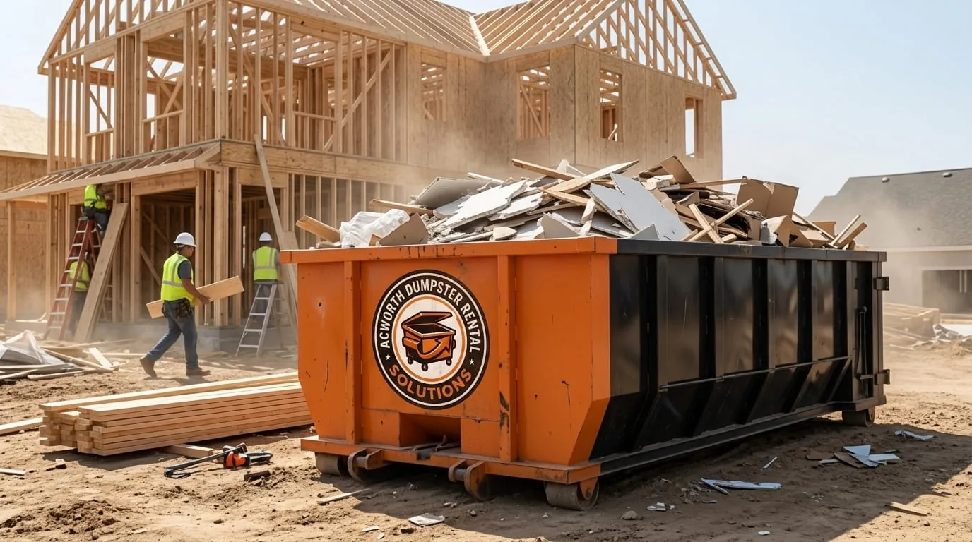 Getting a flat-rate dumpster rental quote in Acworth GA